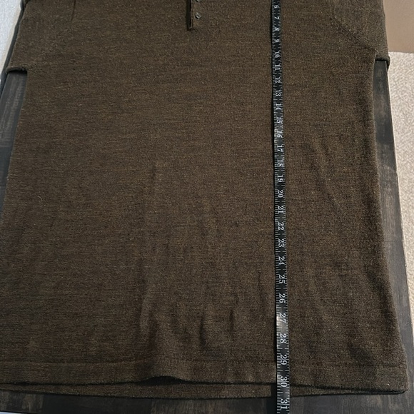 Kenneth Spencer Olive 100% Wool Polo Collared Sweater Size Large - Picture 6 of 6